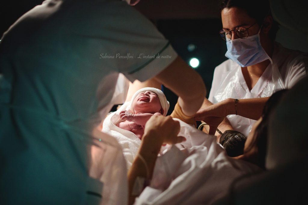 Photo de naissance en clinique