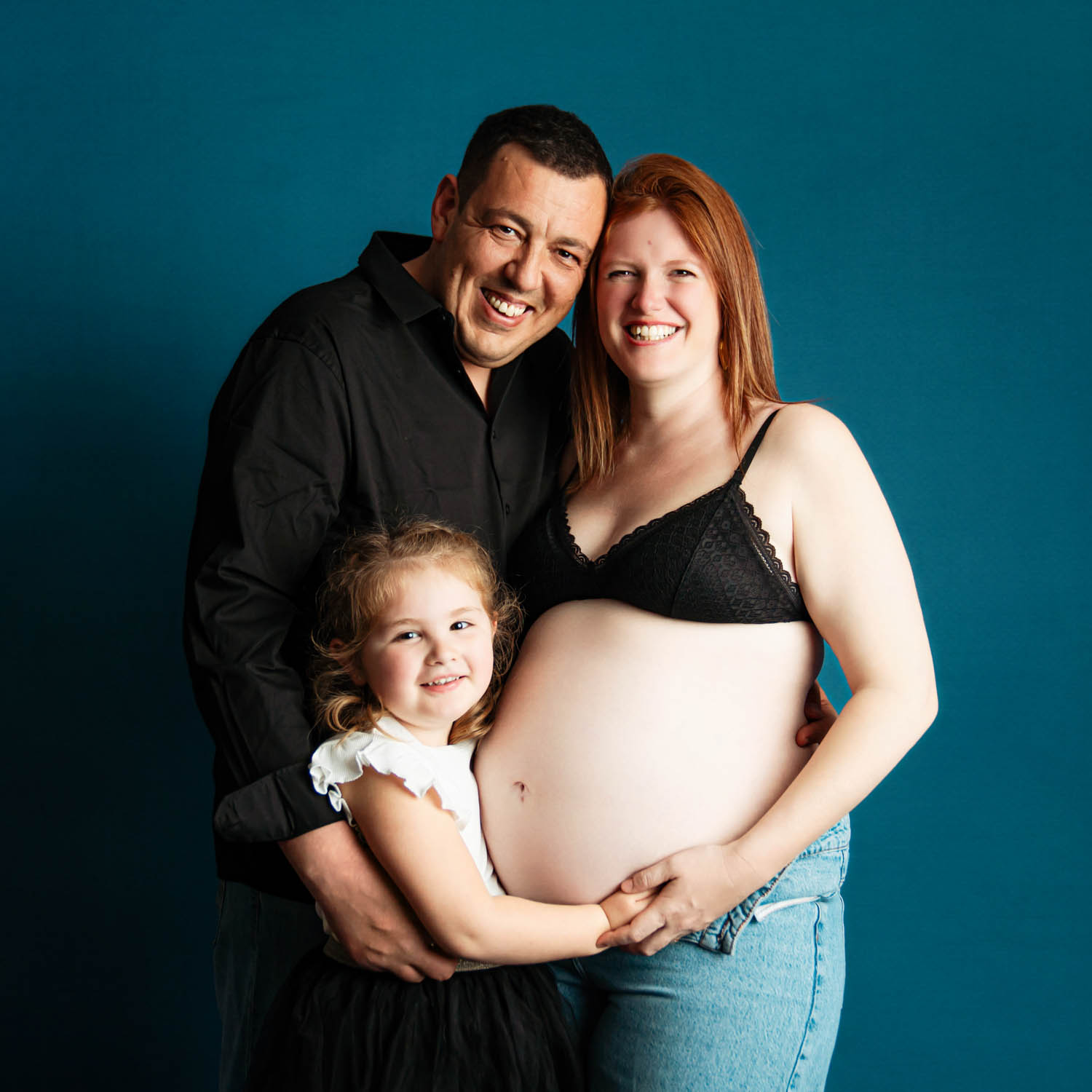 Photographe studio famille Montpellier grossesse
